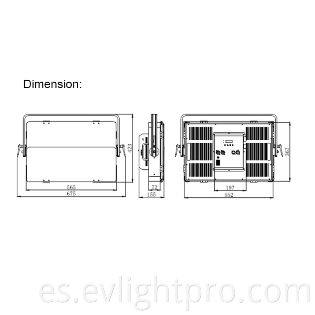 led panel dimension